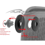 Hohe Gummi-Fußmatten passend für Seat Leon II ab 10/2005-11/2012 (1P) 4-tlg.