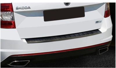 SkodaLachschutz59.jpg Ladekantenschutz Edelstahl passend für Skoda Octavia RS Combi III ab 8/2013-2/2020 (5E) (anthrazit)