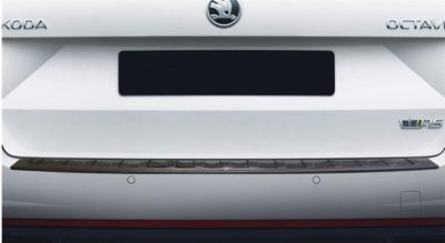 SkodaLachschutz60.jpg Ladekantenschutz Edelstahl passend für Skoda Octavia RS Combi III ab 8/2013-2/2020 (5E) (anthrazit)
