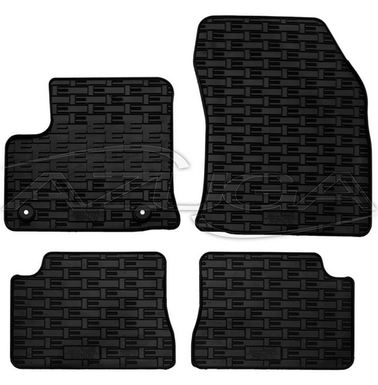 Gummi-Fußmatten passend für Opel Corsa-e ab 2020/Peugeot e-208/e-2008 ab 11/2019/DS3 Crossback E-Tense ab 2019