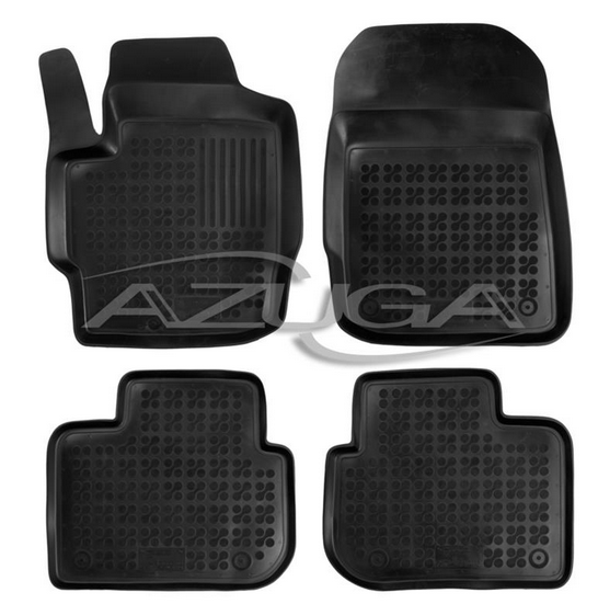 Hohe Gummi-Fußmatten passend für Mitsubishi Colt 3-türer ab 2004-2012 (Z30) 4-tlg.