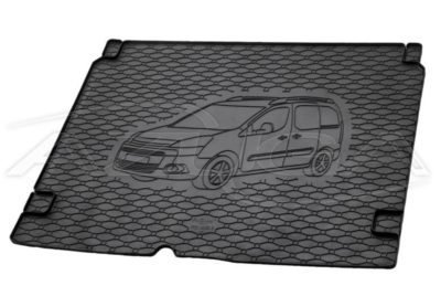 Gummi Kofferraummatte passend für Citroen Berlingo Multispace/Peugeot Partner Tepee ab 6/2008-7/2018