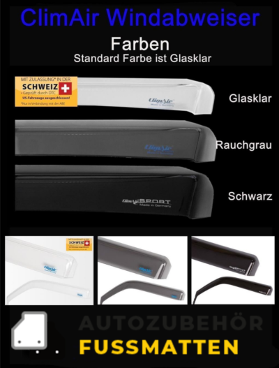 ClimAir Windabweiser BMW X3 X83 GLW 5 TÜREN 2003 - 2010