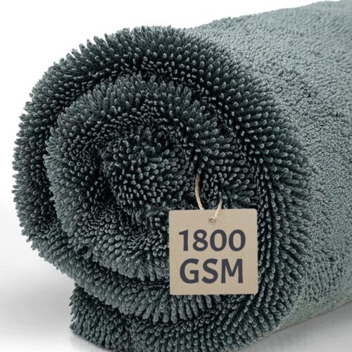 1 IVALITY 1800 GSM 50x80cm Trockentuch Auto Mikrofasertuch Poliertuch Microfaser